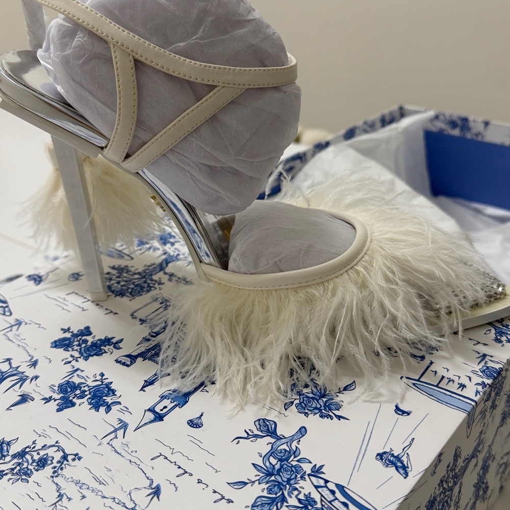 Blue Tassel Heels